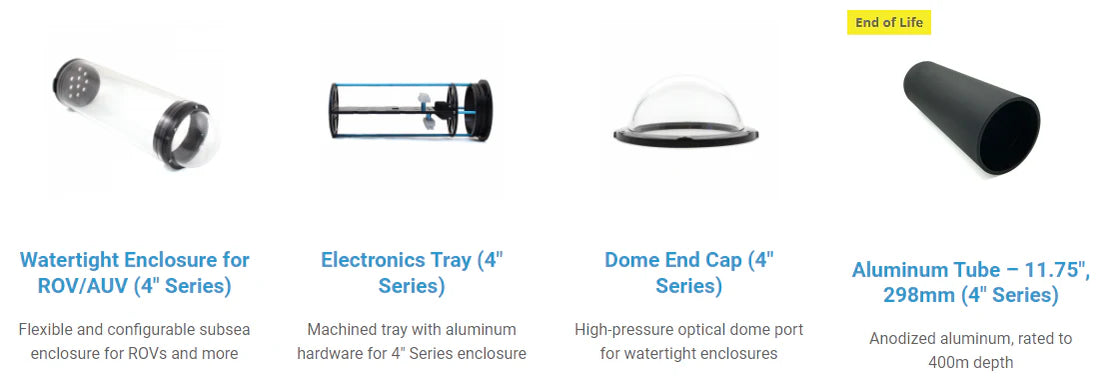 Blue Robotics Subsea Pressure Vessels
