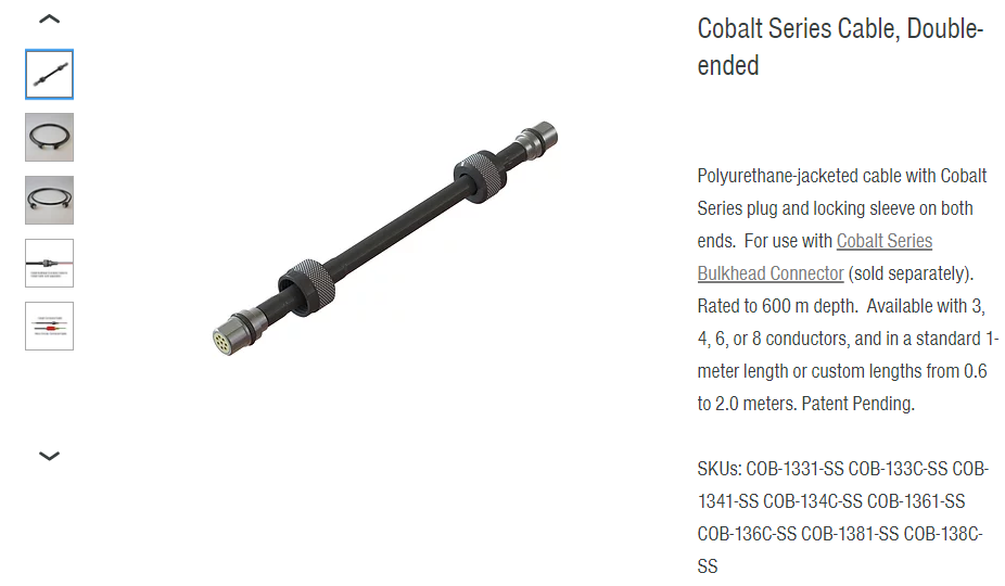 Blue Trail Cobalt Double End Cables
