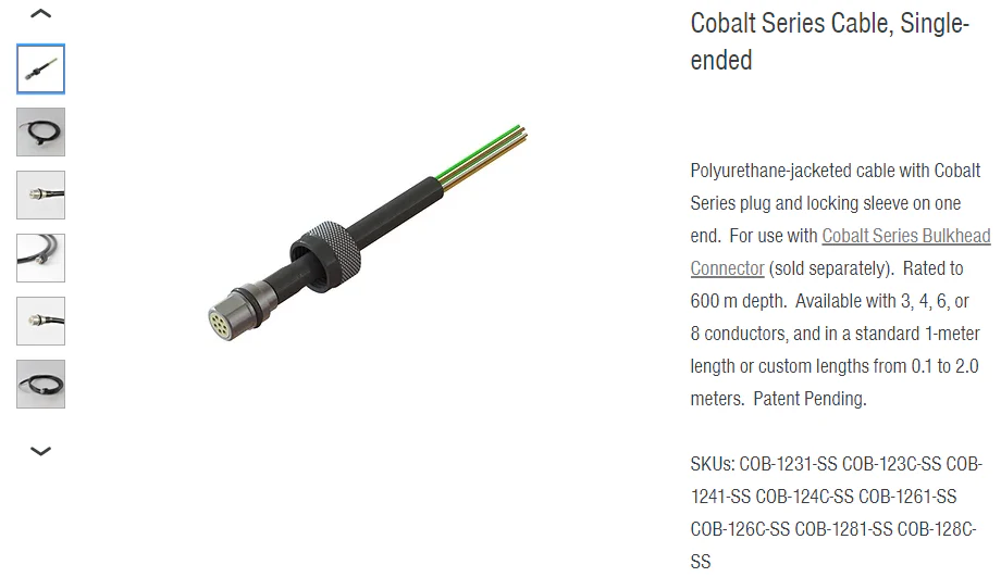 Blue Trail Cobalt Single End Cables