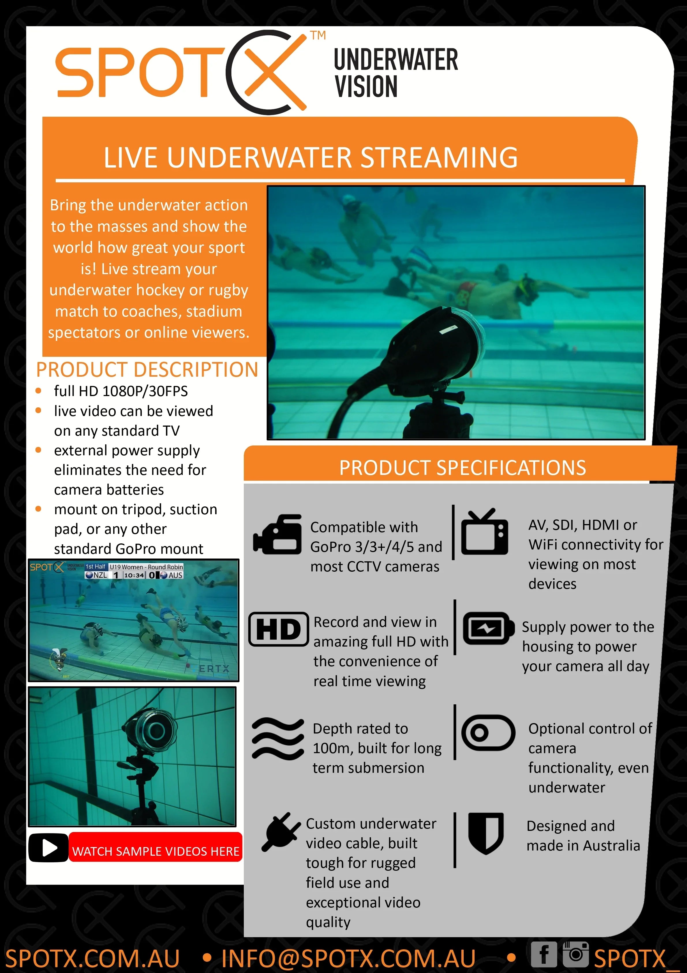 Squid Data Sheet Underwater Sports
